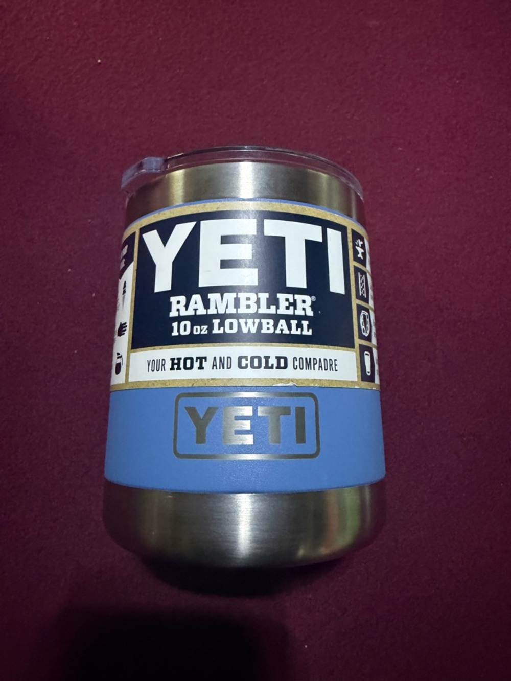 Yeti Rambler Lowball Tumbler - NWT PACIFIC BLUE  RETIRED COLOR RARE FIND